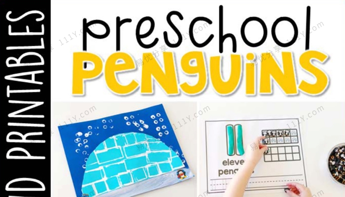 《Preschool Penguins》幼儿园企鹅主题互动书技能启蒙PDF 百度网盘下载-学乐集