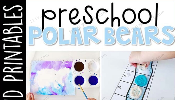 《Preschool Polar Bears》幼儿园北极熊主题互动书技能启蒙PDF 百度网盘下载-学乐集