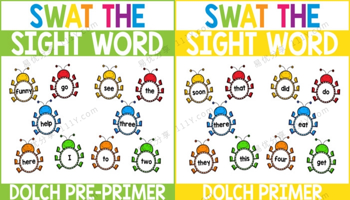 《Swat the Sight Word》打虫子高频词趣味互动游戏教具PDF 百度网盘下载-学乐集