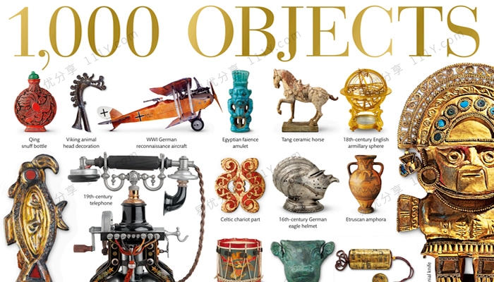 《History of the World in 1000 Objects》1000个物体的世界历史DK英文绘本 百度网盘下载-学乐集