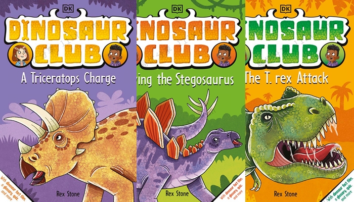 《Dinosaur Club Series》恐龙俱乐部三册儿童英文桥梁书PDF 百度网盘下载-学乐集