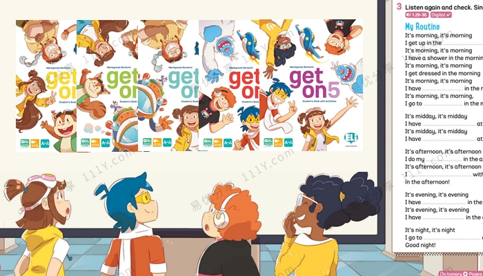 《Get on Series》学生用书基础语法教材L1,2,3,4,5英文练习册 百度网盘下载-学乐集