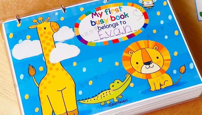 《Personalized Toddler Busy Book》幼儿启蒙英文安静书素材包PDF 百度网盘下载-学乐集