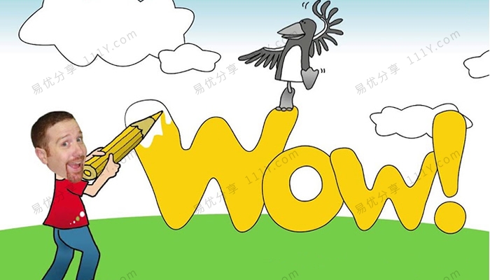 《Wow English Yellow》第一季全33集3-4岁英语启蒙动画教学视频 百度网盘下载-学乐集