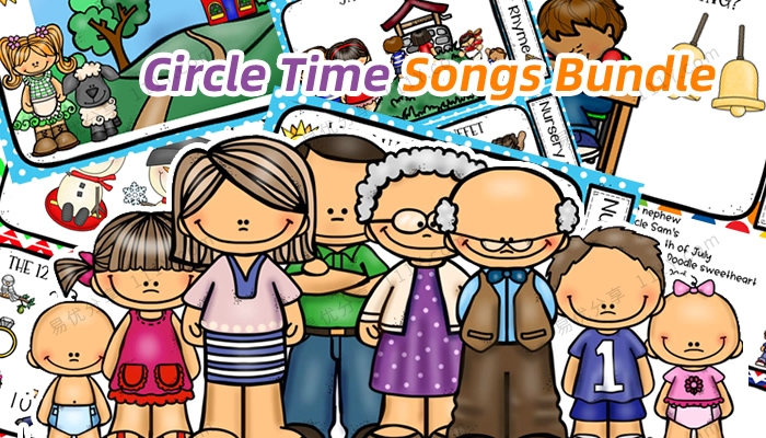 《Circle Time Songs Bundle》趣味主题英文童谣英语闪卡资源包PDF 百度网盘下载-学乐集