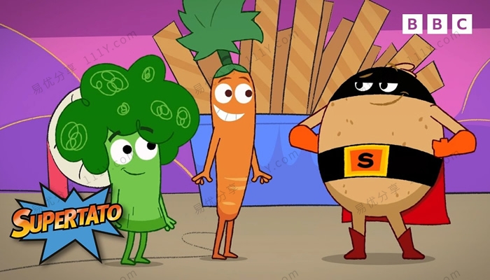 《Supertato》土豆超人第一季全26集BBC英文动画视频 百度网盘下载-学乐集