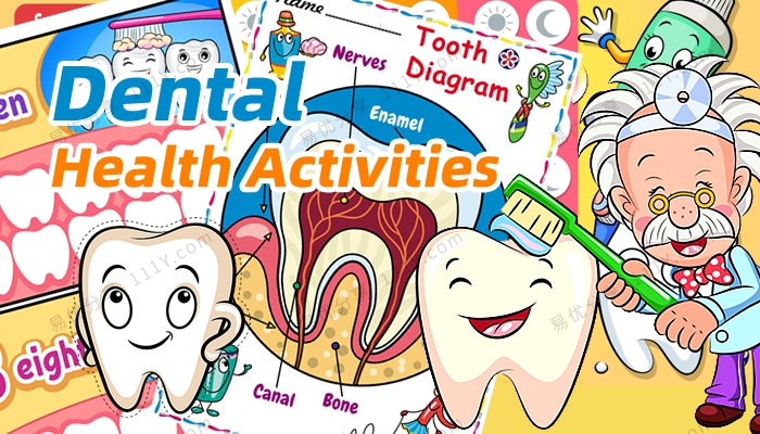 《Dental Health Activities》牙齿口腔健康主题启蒙英文教具 百度网盘下载-学乐集