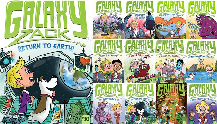 《Galaxy Zack Series》17册科幻主题星际扎克系列儿童英文读物 百度网盘下载-学乐集