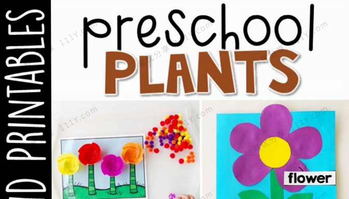 《Preschool Plants》103页幼儿园植物主题互动书技能启蒙PDF 百度网盘下载-学乐集